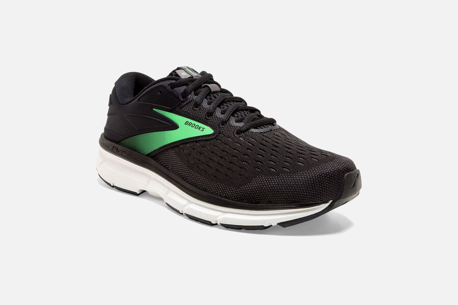 Dyad 11 Road Brooks Running Shoes NZ Womens - Black/Green - BVQEUC-836